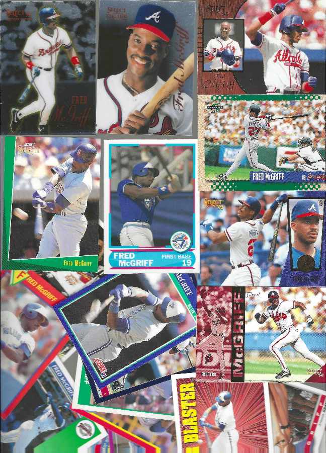 Fred McGriff *** Score COLLECTION *** - Lot of (20) (1988-1998)  cards value