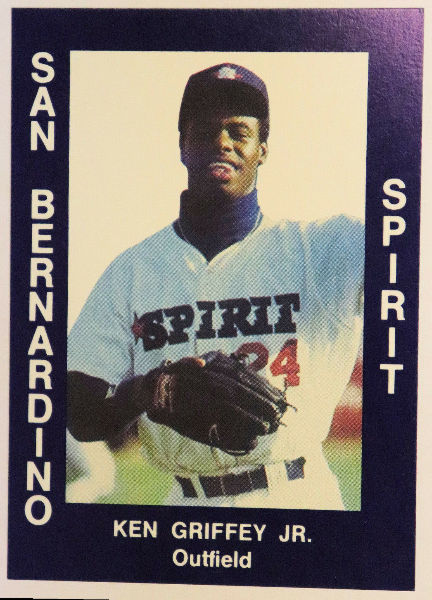 Ken Griffey Jr - [a] 1988 San Bernardino Spirit #34 Minor League rookie  cards value