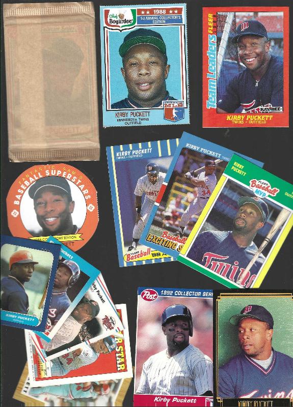 Kirby Puckett -  ODDBALL COLLECTION - (1986-1995) - Lot of (39) different  cards value