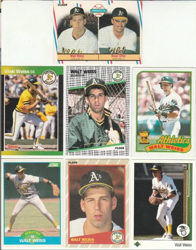 Walt Weiss *** COLLECTION (1988-98) *** - Lot (133) with (20) different  cards value