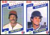 Mike Schmidt /Ryne Sandberg - 1987 M&M's 2-card PANEL (Phillies/Cubs)