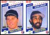 Roger Clemens/Harold Baines - 1987 M&M's 2-card PANEL (Red/White Sox)