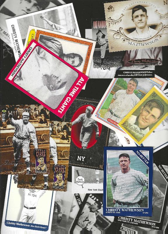 Christy Mathewson - Lot of (21) different (Giants)  cards value