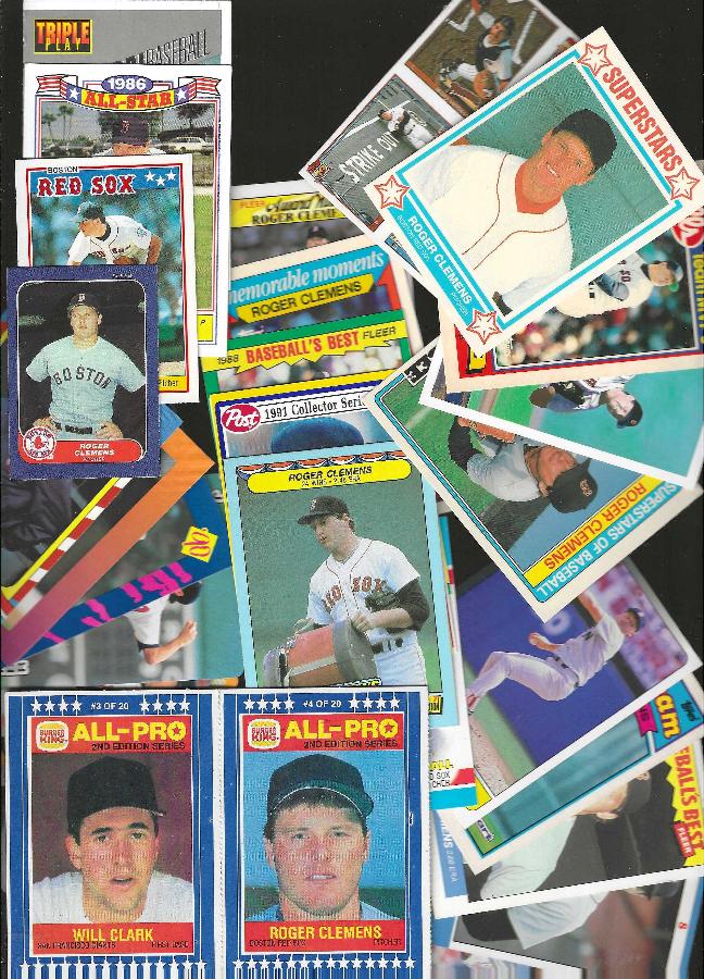 Roger Clemens -  ODDBALL COLLECTION - (1986-1990) - Lot of (50) different  cards value