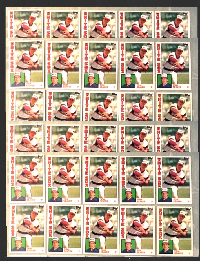 1984 Topps Traded #108 TOM SEAVER - Lot of (50) (White Sox)  cards value