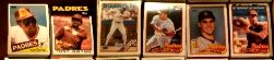 San Diego PADRES - TEAM SETS - Lot (50/FIFTY) assorted 1985-1992 Team Sets