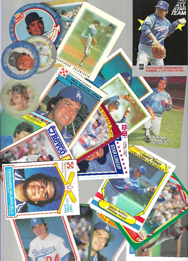 Fernando Valenzuela - ODDBALL COLLECTION - Lot of (24) diff.  cards value