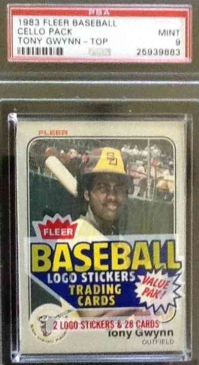 1983 Fleer - Cello pack - TONY GWYNN ROOKIE showing on TOP !!!  cards value