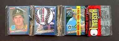 1986 Donruss Rack pack - JOSE CANSECO ROOKIE on TOP !!!  cards value