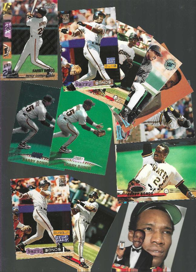 Barry Bonds - STADIUM CLUB - (1991-1999) - Lot (22) with inserts  cards value