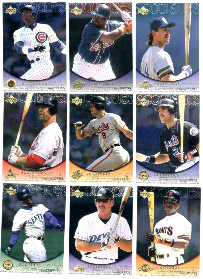 2000 Upper Deck Hitters Club - ACCOLADES - Complete Insert Set (10 cards)  cards value