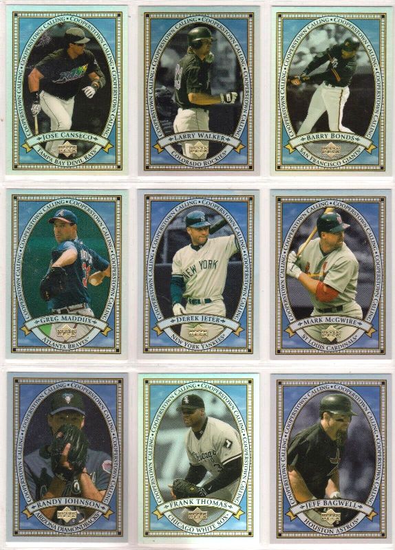 2000 Upper Deck - COOPERSTOWN CALLING - Complete Insert Set (15)  cards value