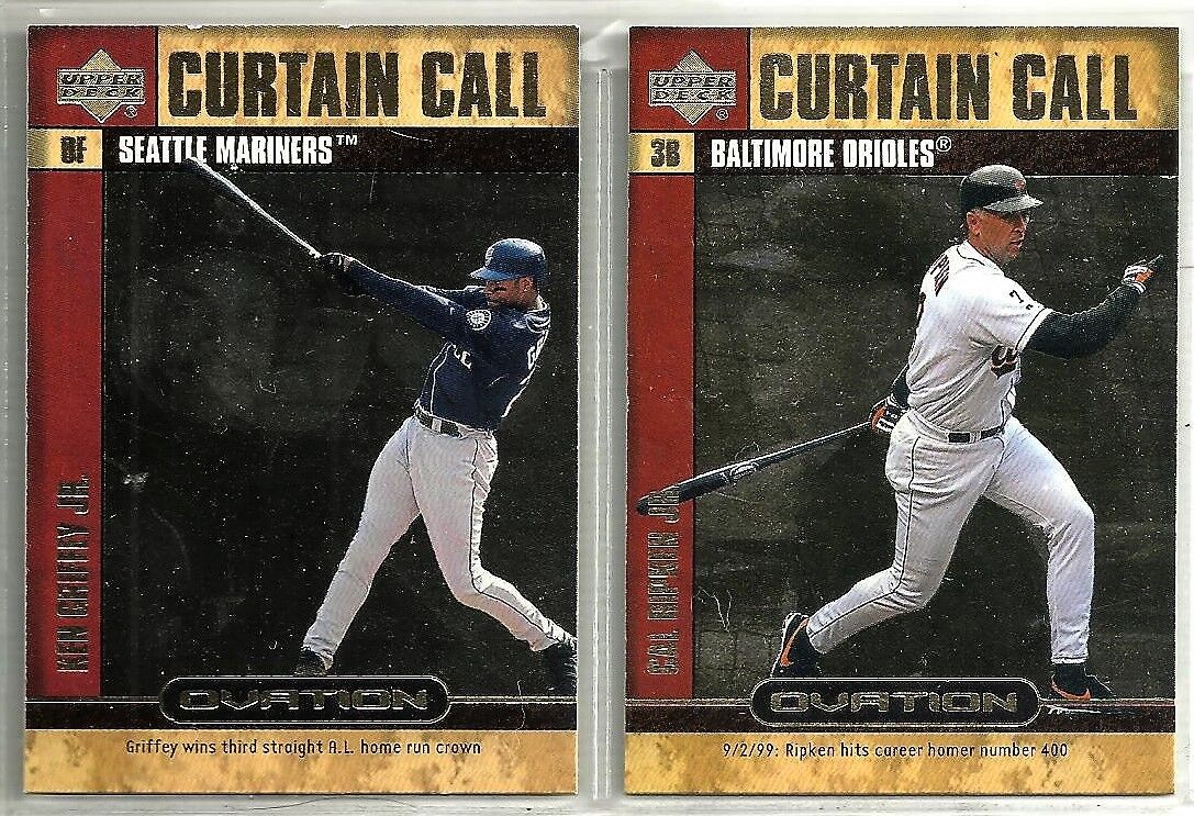 2000 Upper Deck Ovation - CURTAIN CALLS - Complete Insert Set (20)  cards value