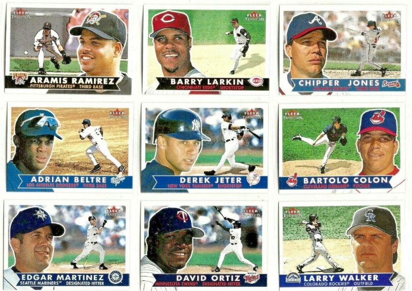 2001 Fleer Tradition - Near Complete Set (433/450 cards)  cards value