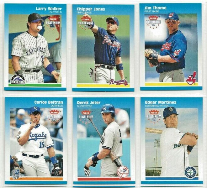 2002 Fleer PLATINUM - Near Complete Base Set (246/250)  cards value