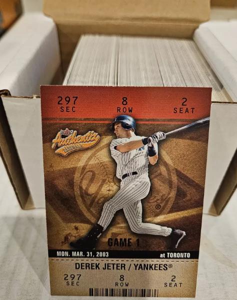 2003 Fleer AUTHENTIX - COMPLETE Base SET (#1-110)  cards value