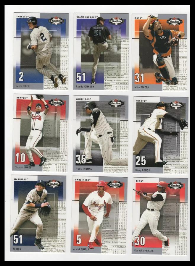 2003 Fleer BOX SCORE - COMPLETE base SET (#1-100)  cards value