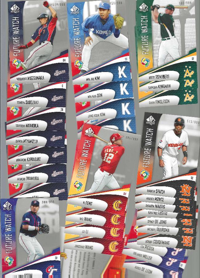 2006 SP Authentic - W.B.C. - Lot of (23) diff. SHORT PRINTS [#/999]  cards value