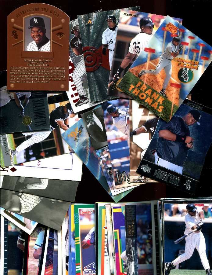 Frank Thomas  - COLLECTION (1991-1998) - Lot of (105) diff. with inserts  cards value