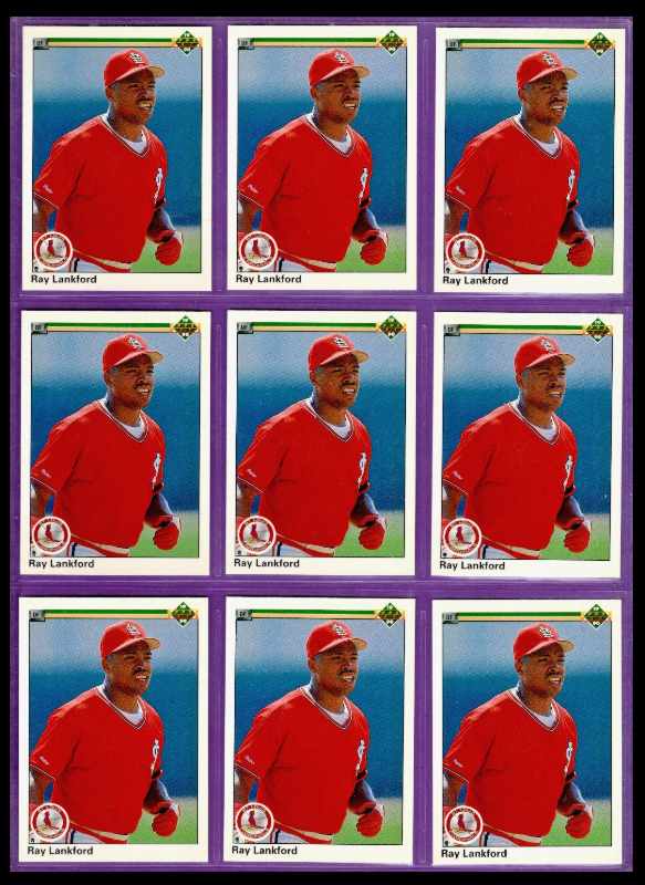 Ray Lankford - 1991 Upper Deck #346 ROOKIE - Lot of (50) (Cardinals)  cards value