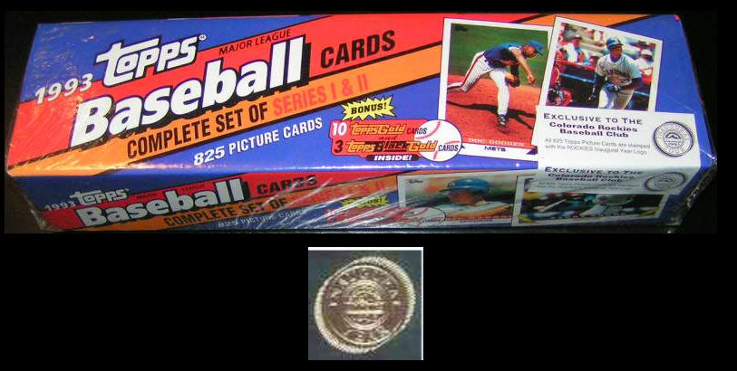 1993 Topps INAUGURAL  ROCKIES LIMITED EDITION - NEAR SET (837 cards)  cards value