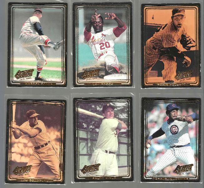 1992 Action Packed 24-KARAT GOLD - Lot of (6) Hall-of-Famers  cards value