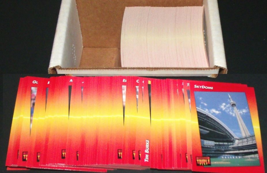 1992 Triple Play - Near Complete Set (261/264) + (200) duplicates  cards value