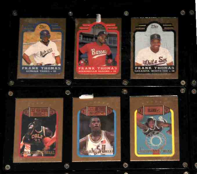 Frank Thomas - 1991 Bleachers 23-KARAT GOLD 3-card SET !!!  cards value
