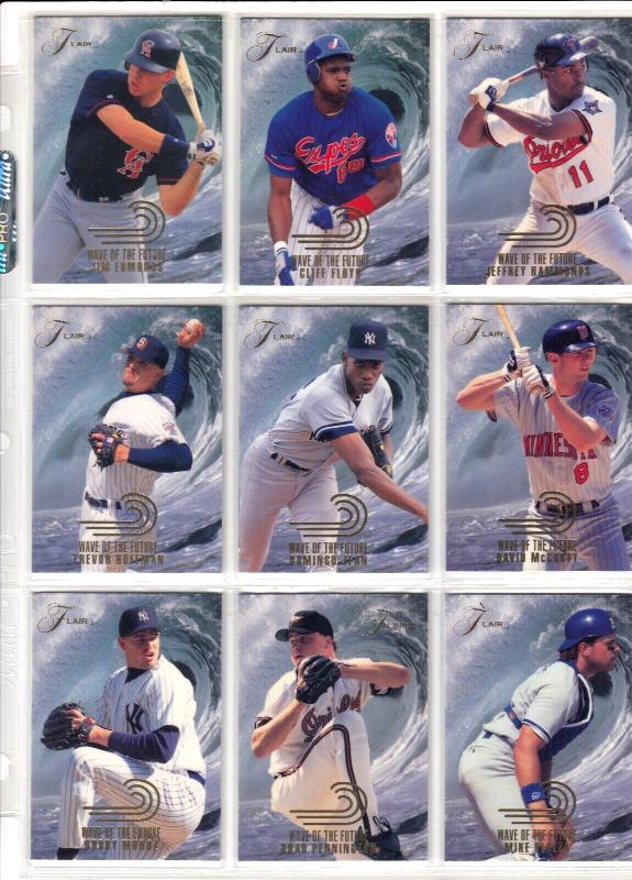 1993 Flair - WAVE OF THE FUTURE - Complete Insert Set (20 cards)  cards value