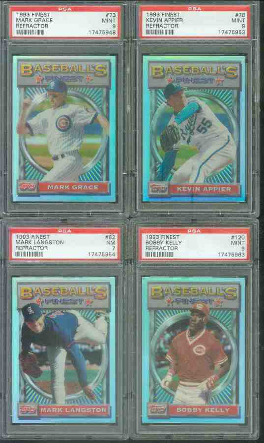 1993 Finest REFRACTOR # 77 Tony Gwynn (Padres)  cards value