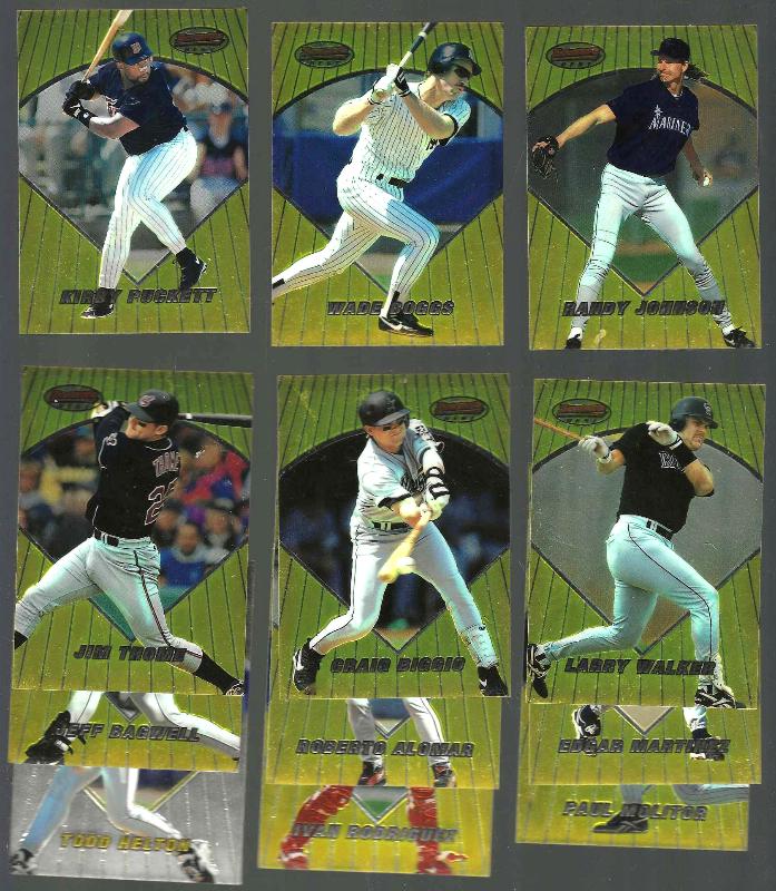 1996 Bowman's Best - Starter Set/Lot of (105/180) with (12) Hall-of-Famers  cards value
