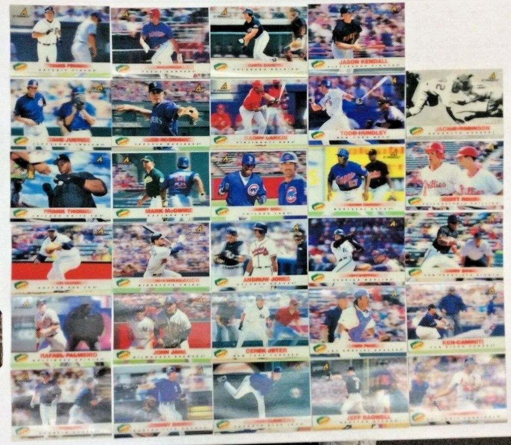 Denny's - 1997 HOLOGRAMS/Sportflix like - NEAR COMPLETE SET (27/29 cards)  cards value