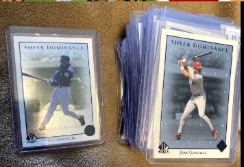 1998 SP Authentic - SHEER DOMINANCE - Complete Insert Set (42)  cards value