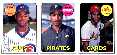 1990 BCM - Barry Bonds 1969 Topps 3-Card panel - Lot of (100) panels