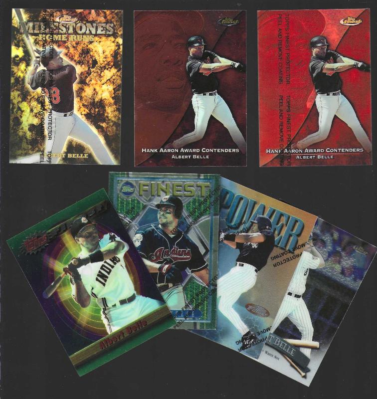 Albert Belle -  TOPPS FINEST COLLECTION - Lot of (7) premium cards  cards value