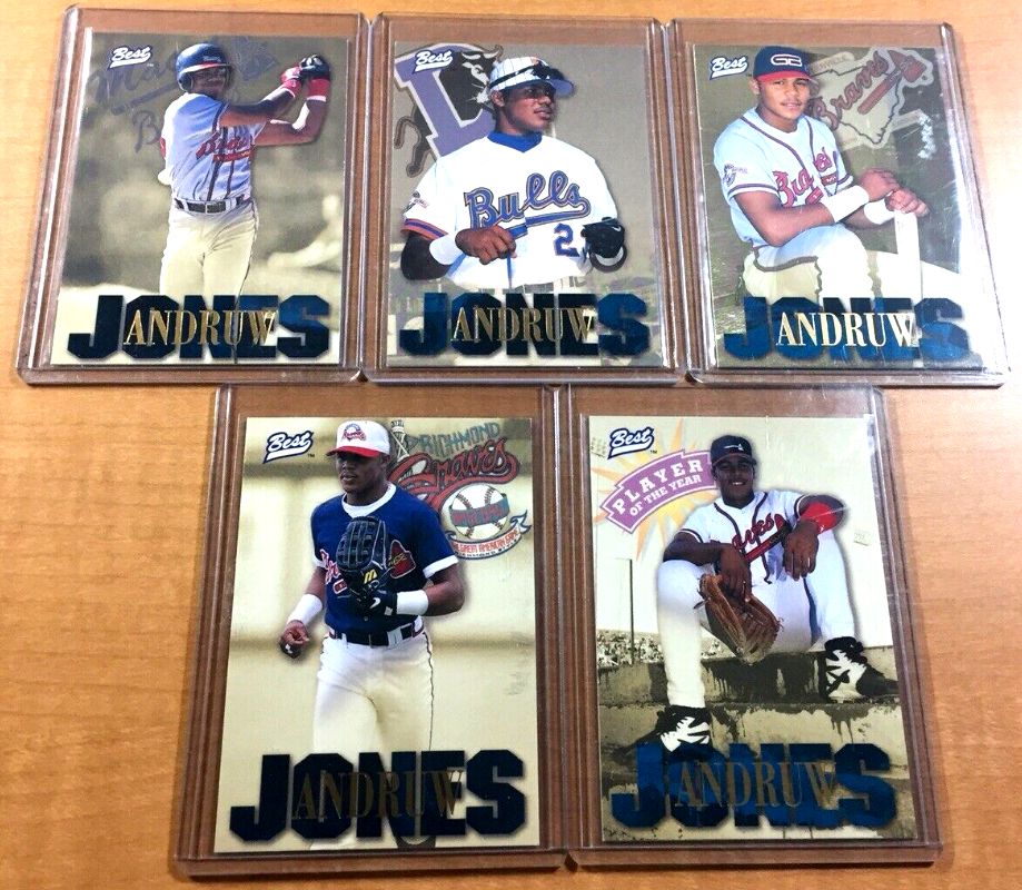 Andruw Jones - 1996 Best PLAYER of the YEAR - Complete Set (5 cards)  cards value