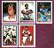 Rod Carew - 1991 Bowman - Complete 5-card Rod Carew Subset #1,2,3,4,5