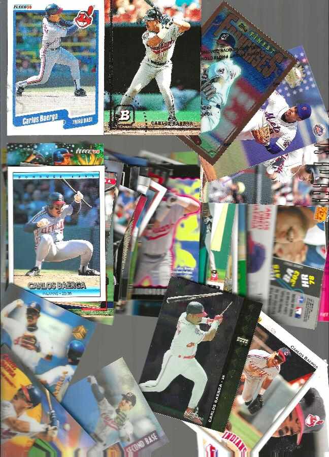 Carlos Baerga  *** COLLECTION *** - Lot of (162) different !!!  cards value