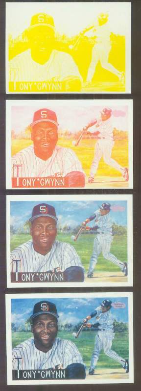 PROOF: Tony Gwynn - 1991 Cardboard Dreams - Progressive Colors - Set of 4  cards value
