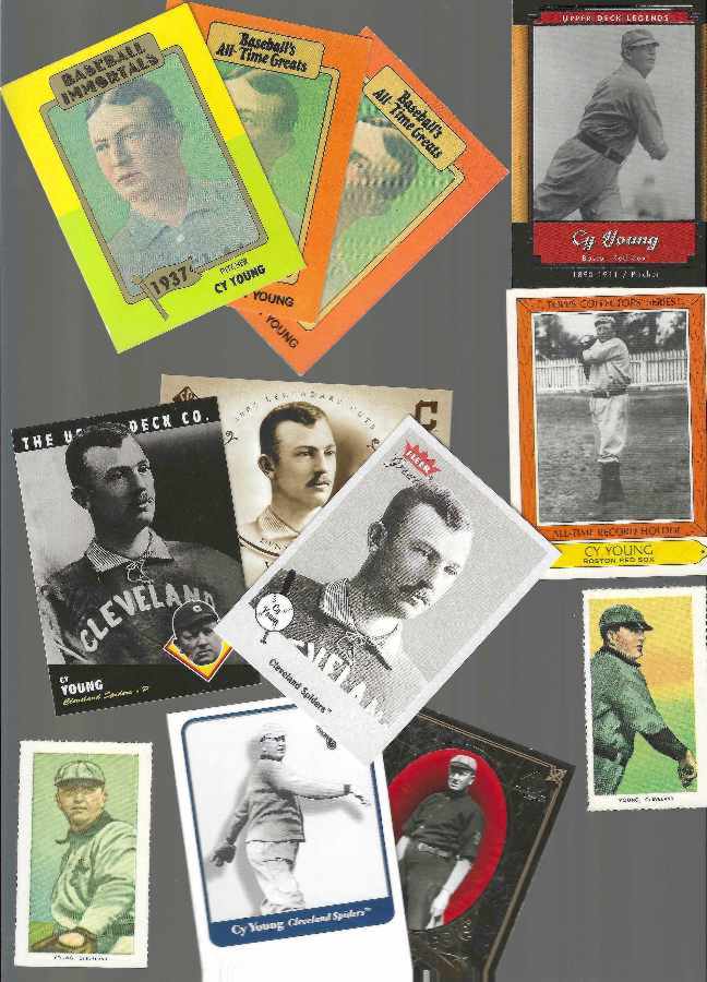 Cy Young - Lot of (12) Different 1980's thru 2007 Retro cards  cards value