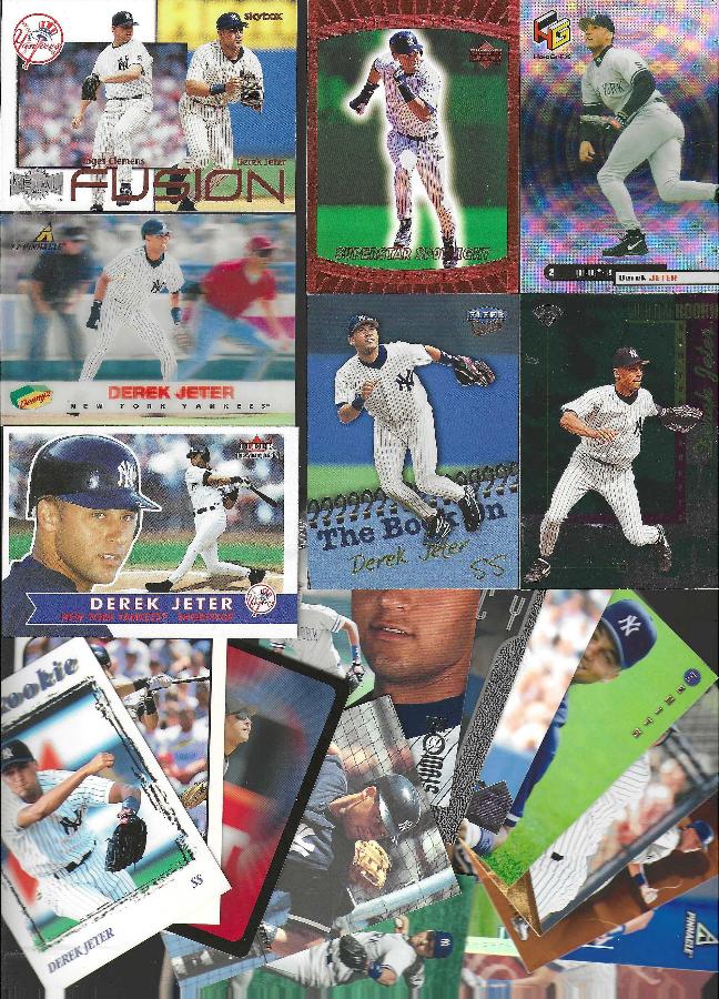 Derek Jeter  - Lot of (20) different w/inserts (1995-2003) (Yankees)  cards value