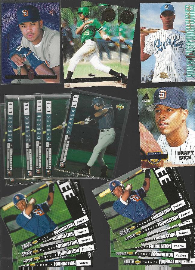 Derrek Lee - COLLECTION - Lot of (50) assorted - With tons of Rookies !  cards value