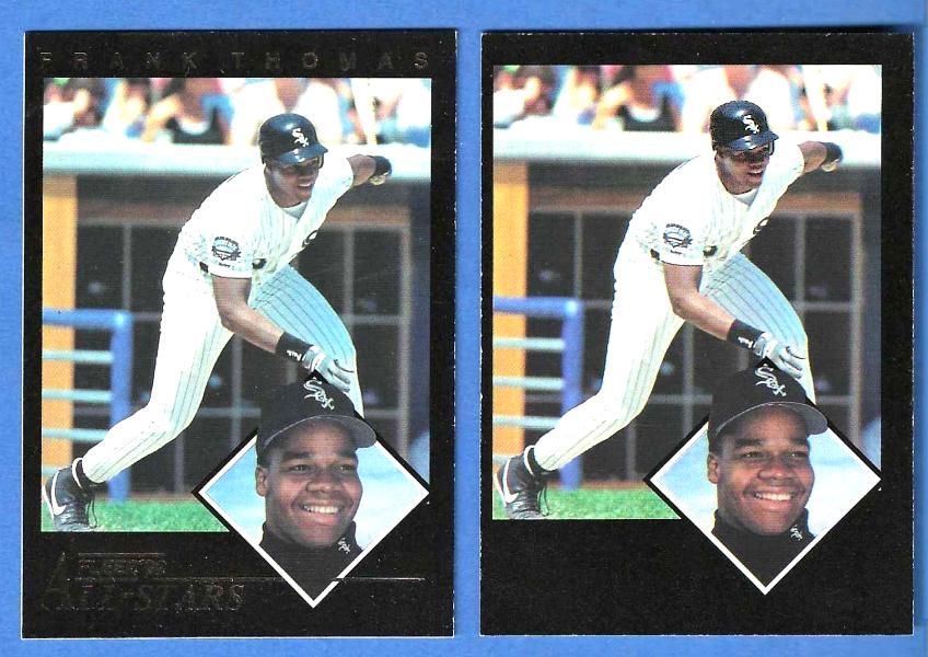 Frank Thomas - 1992 Fleer All-Stars #11 PROOF & regular (White Sox)  cards value