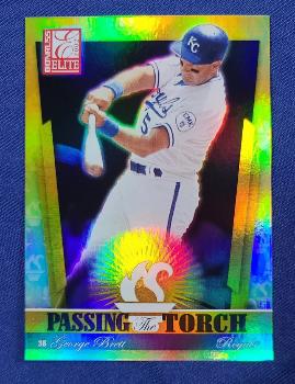 George Brett - 2002 Donruss Elite Passing.Torch #PT-15 [#/1000] (Royals)  cards value