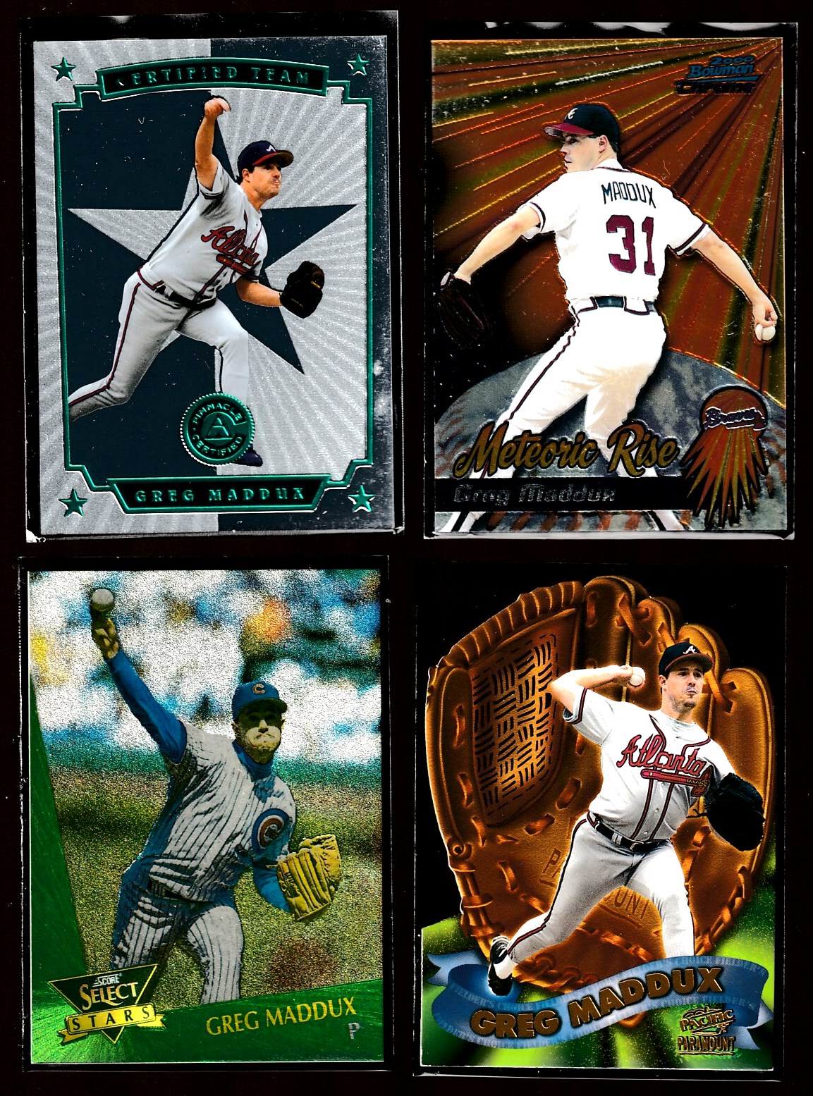 Greg Maddux - 1998 Paramount 'Fielder's Choice' #2  cards value