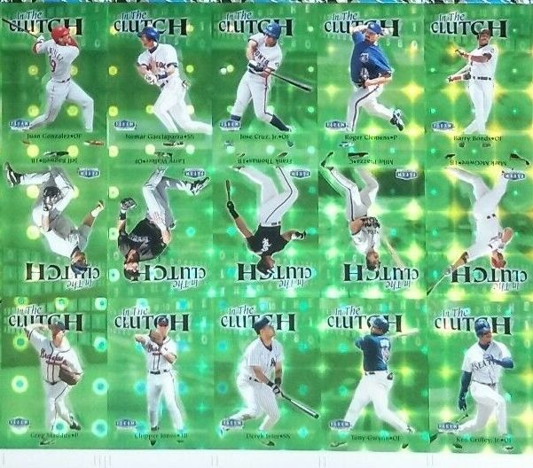1998 Fleer Tradition - IN THE CLUTCH - Complete 15-card Insert Set  cards value