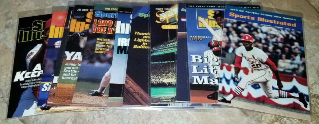 1998 Sports Illustrated - THEN & NOW COVERS - Complete 12-card Insert Set  cards value