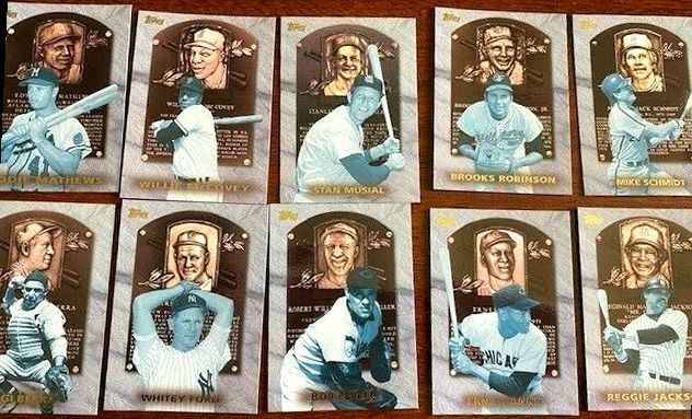 1999 Topps - HALL of FAME COLLECTION - Complete 10-card Insert Set  cards value