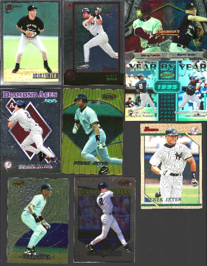 Derek Jeter  - BOWMAN Collection - (1994-1999) - Lot of (9) different  cards value