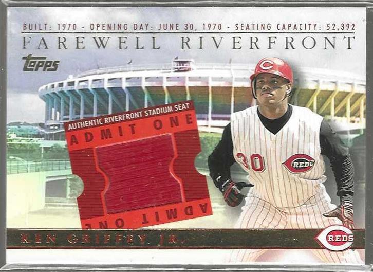 Ken Griffey Jr - 2003 Topps Farewell Riverfront AUTHENTIC GAME-USED SEAT  cards value